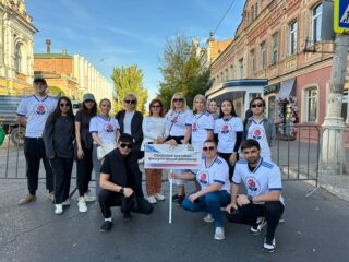 Парад спортсменов в Астрахани.